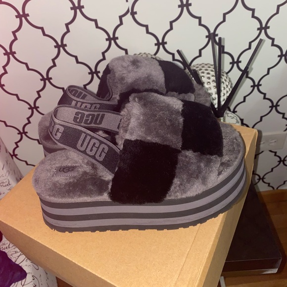 Ugg disco platform slides - Picture 1 of 4